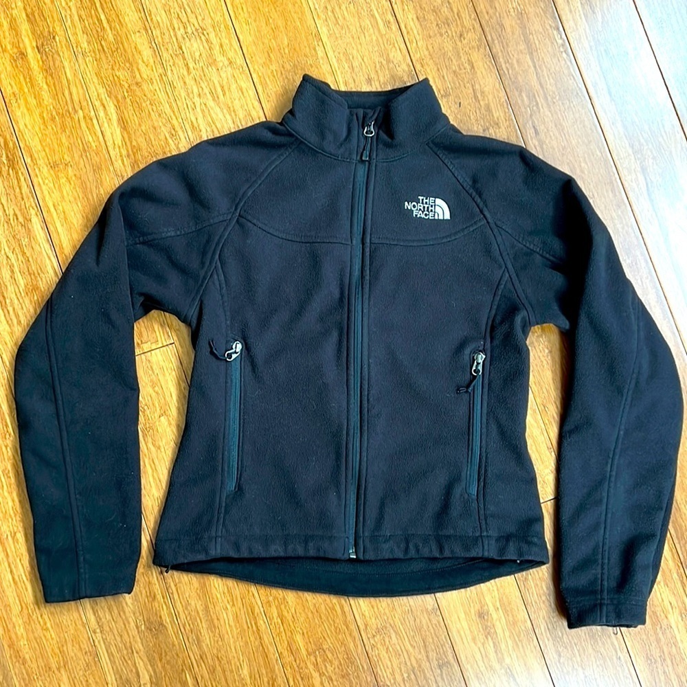 NORTH FACE Womens Black Full Zip Jacket sz XS